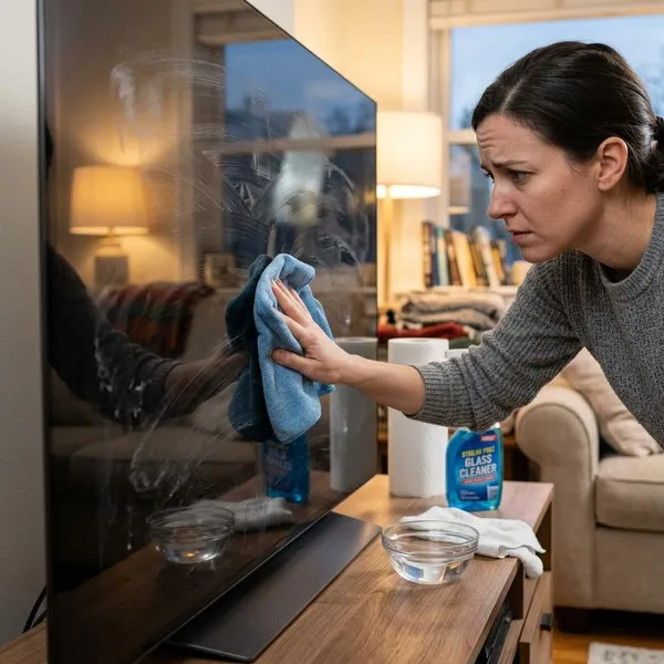 What not to use on a TV screen