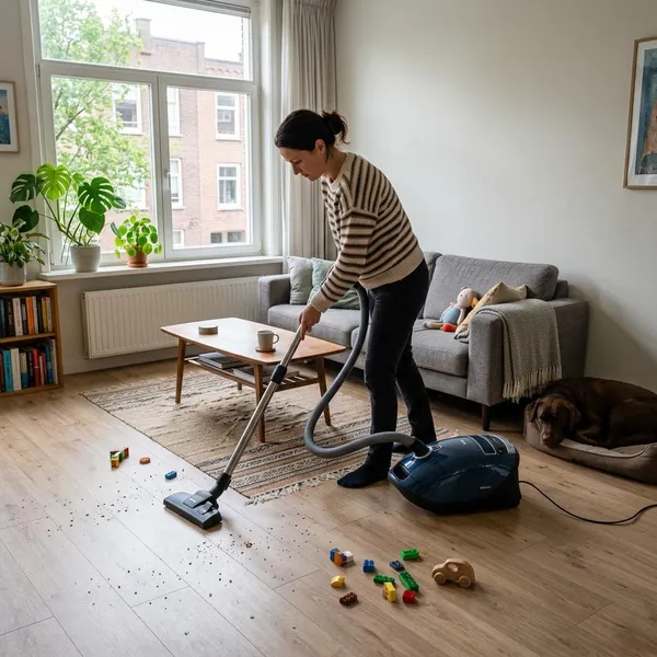 Hoe vaak stofzuig je per ruimte