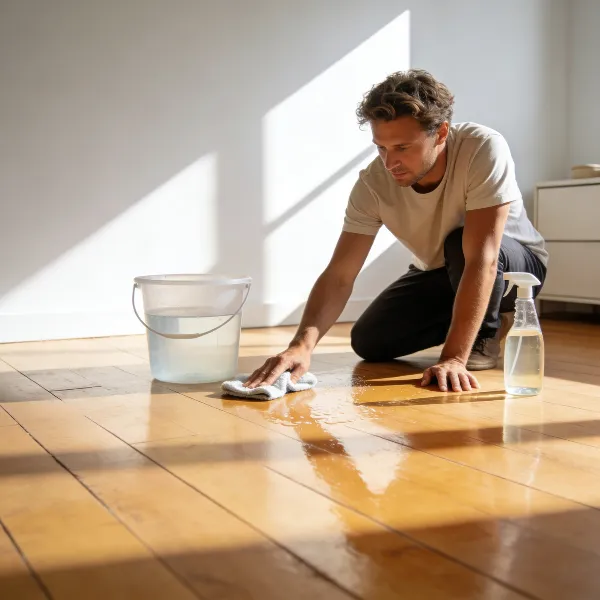 houten vloer schoonmaken