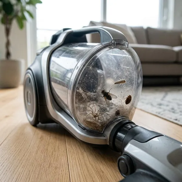 Zakloos of met zak bij insecten in de stofzuiger