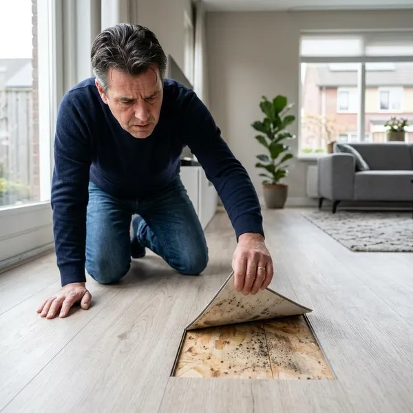 Zo controleer je schimmel onder PVC zonder onnodige schade