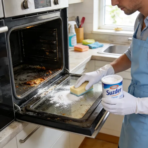 Oven schoonmaken met baking soda stap voor stap