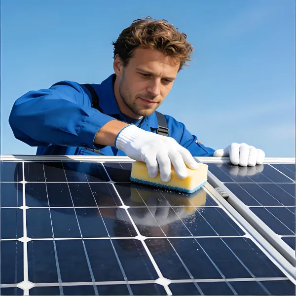 schoonmaken zonnepanelen