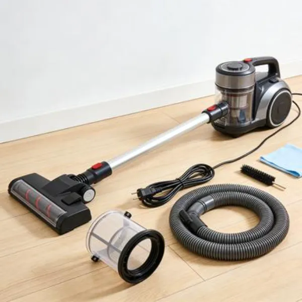 Onderhoud van een stofzuiger met lang snoer