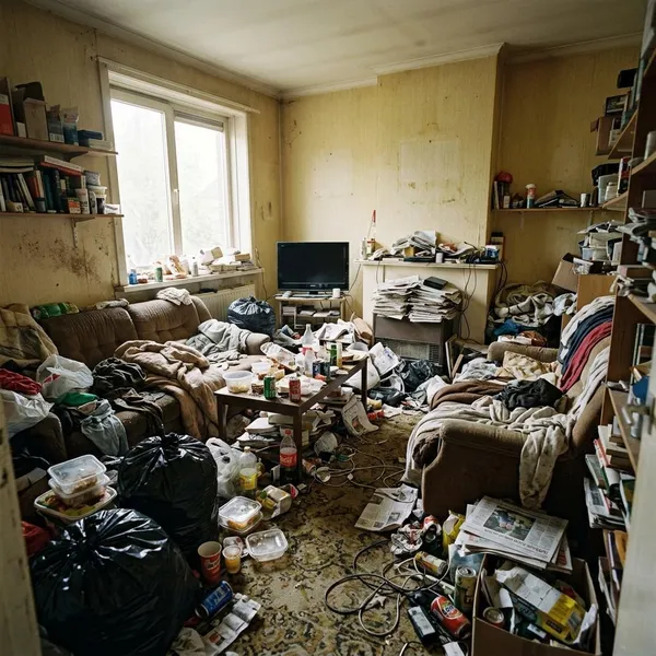 vervuilde woning schoonmaken