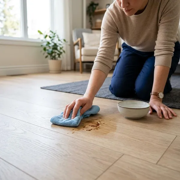 Veelvoorkomende vloervlekken veilig aanpakken