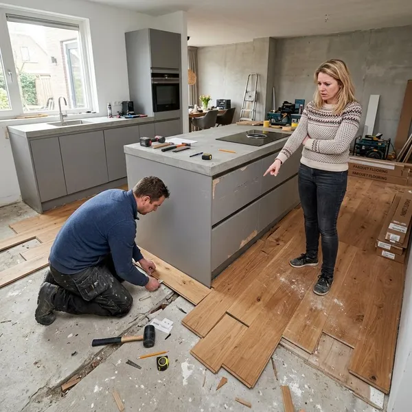 Eerst de vloer leggen bij vaste vloeren