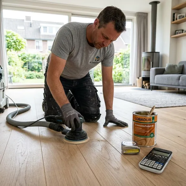 wat kost een houten vloer schuren en lakken