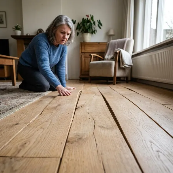Waarom een houten vloer bol gaat staan