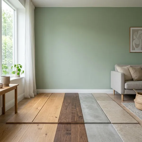 welke kleur vloer bij groene muur